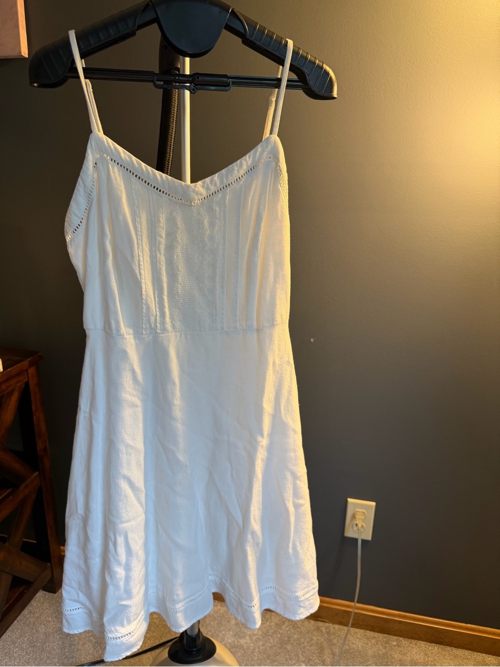 Old Navy White Eyelet Spaghetti-Strap Dress